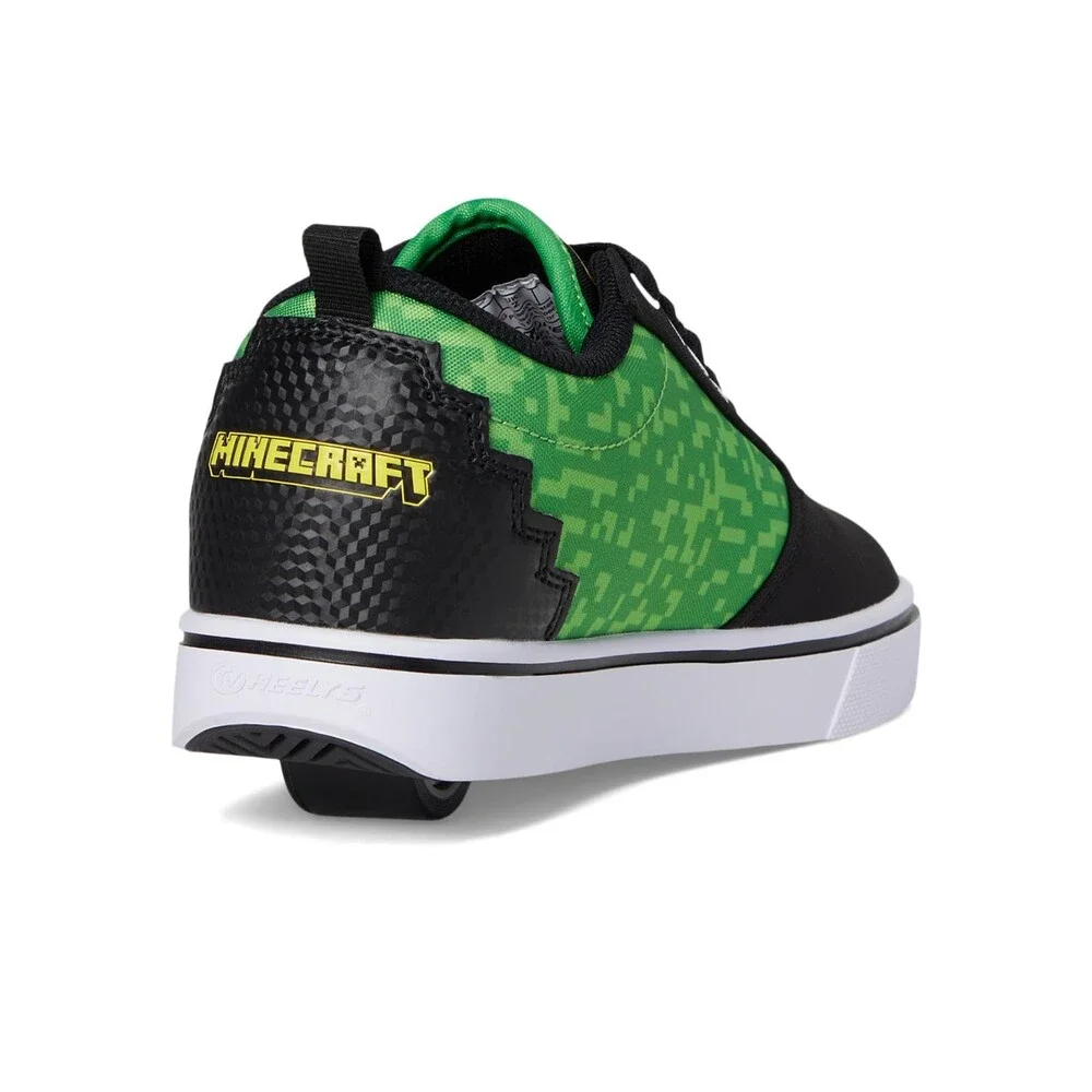 Heelys x Minecraft Pro 20 Sneaker Kids US 4 M Black Lace Up Skate Shoes ZOGG3660